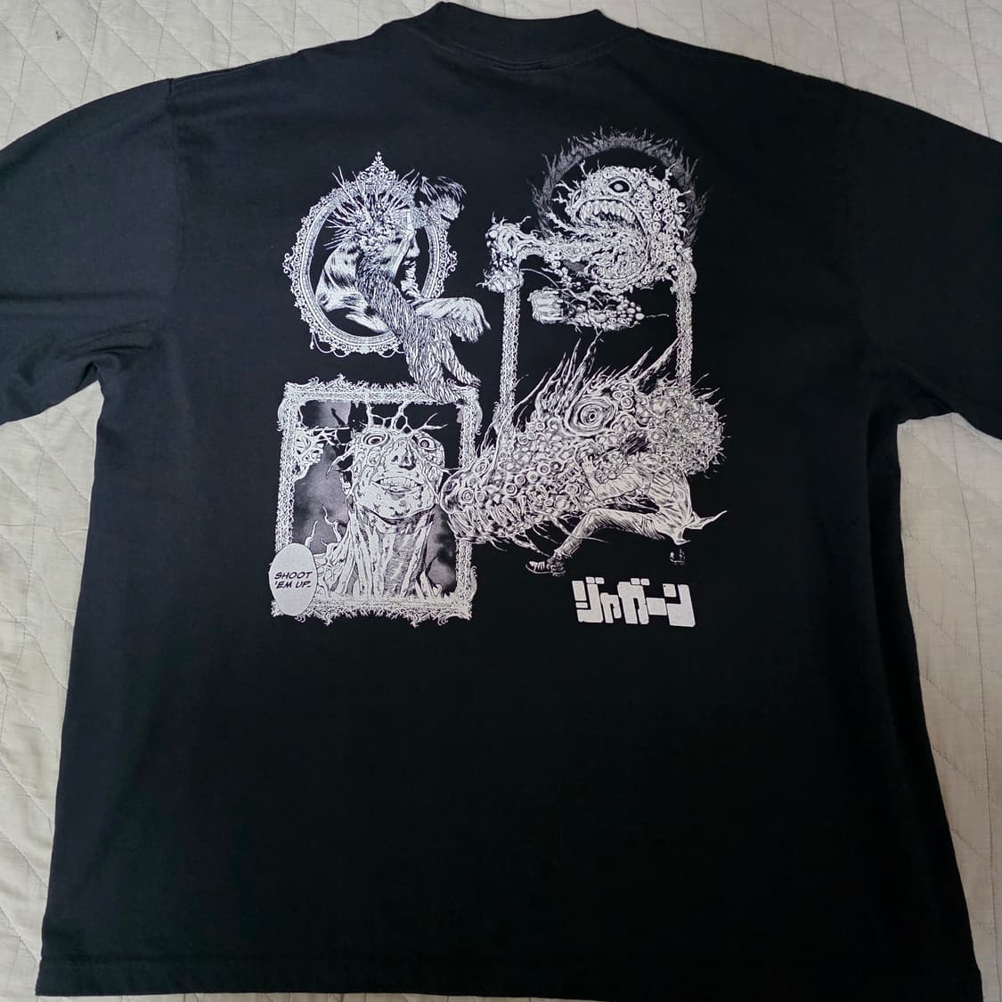 [XXL] BOOT 쟈건 솔리드 블랙 부틀렉 애니 티셔츠 상품이미지3