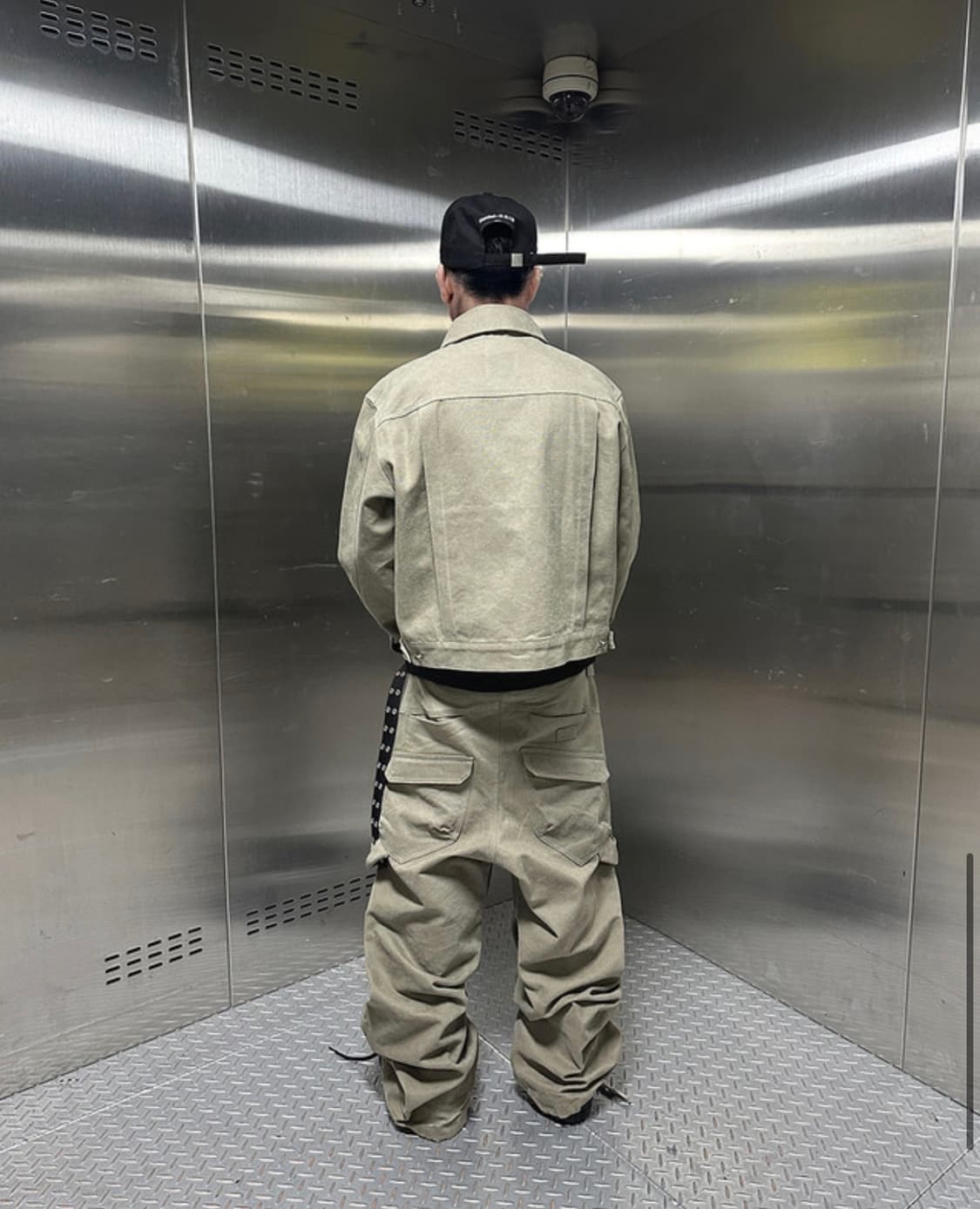 카미엔 x 아오이로 247 워크 팬츠 올리브 그린 상품이미지2