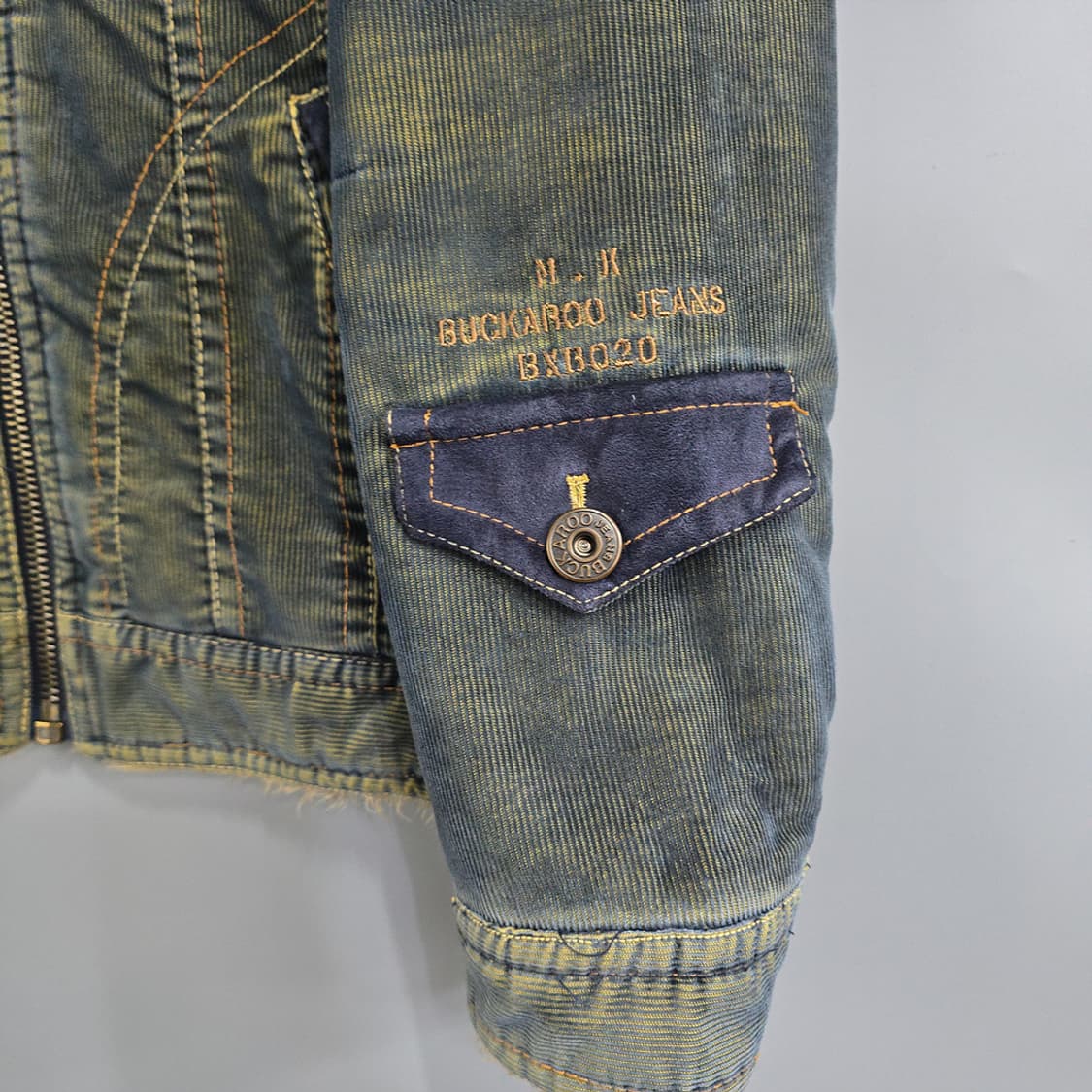버커루(BUCKAROO) 퍼카라 데님 자켓 L 상품이미지4