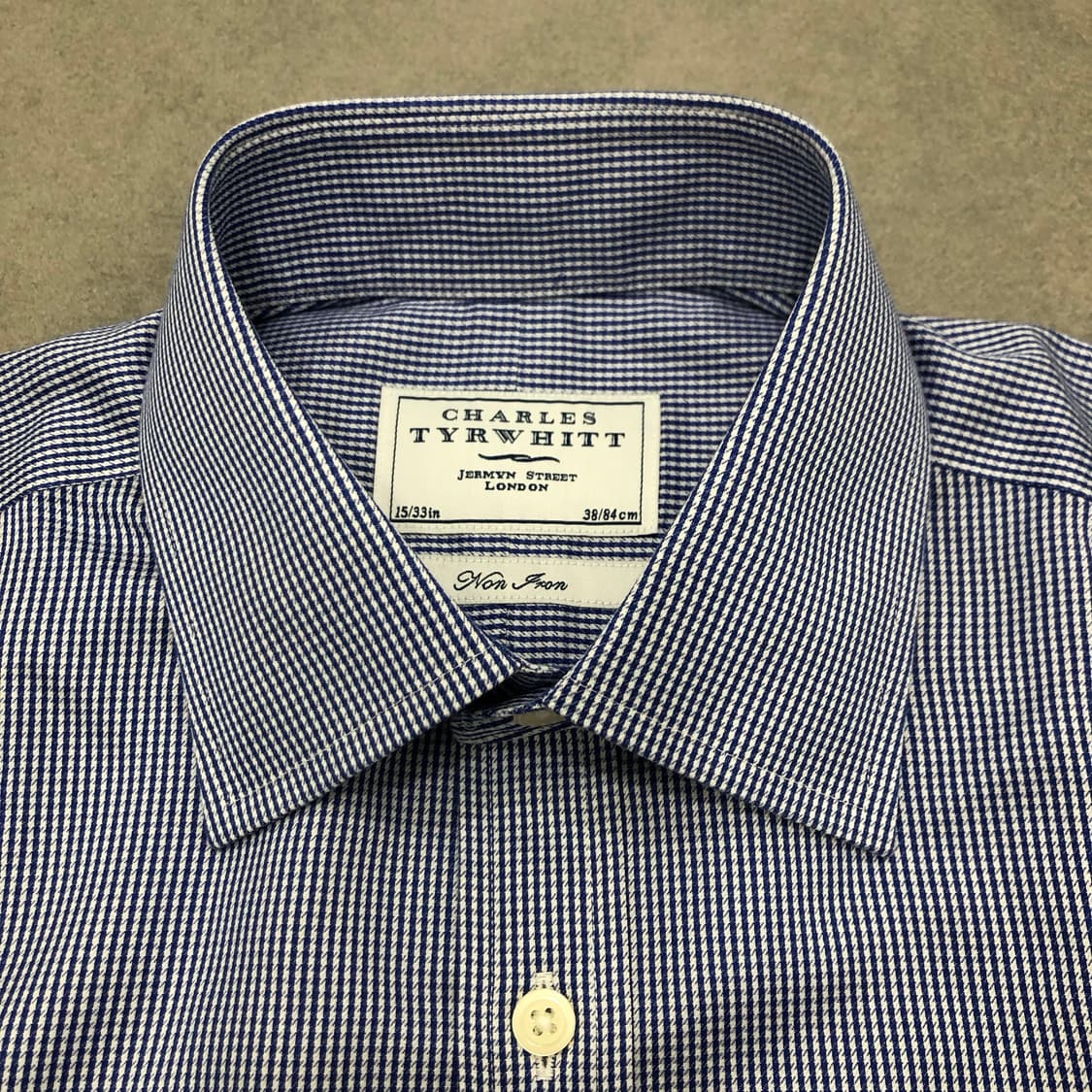 찰스티릿 논아이언 커프스 셔츠 15/38 상품이미지3