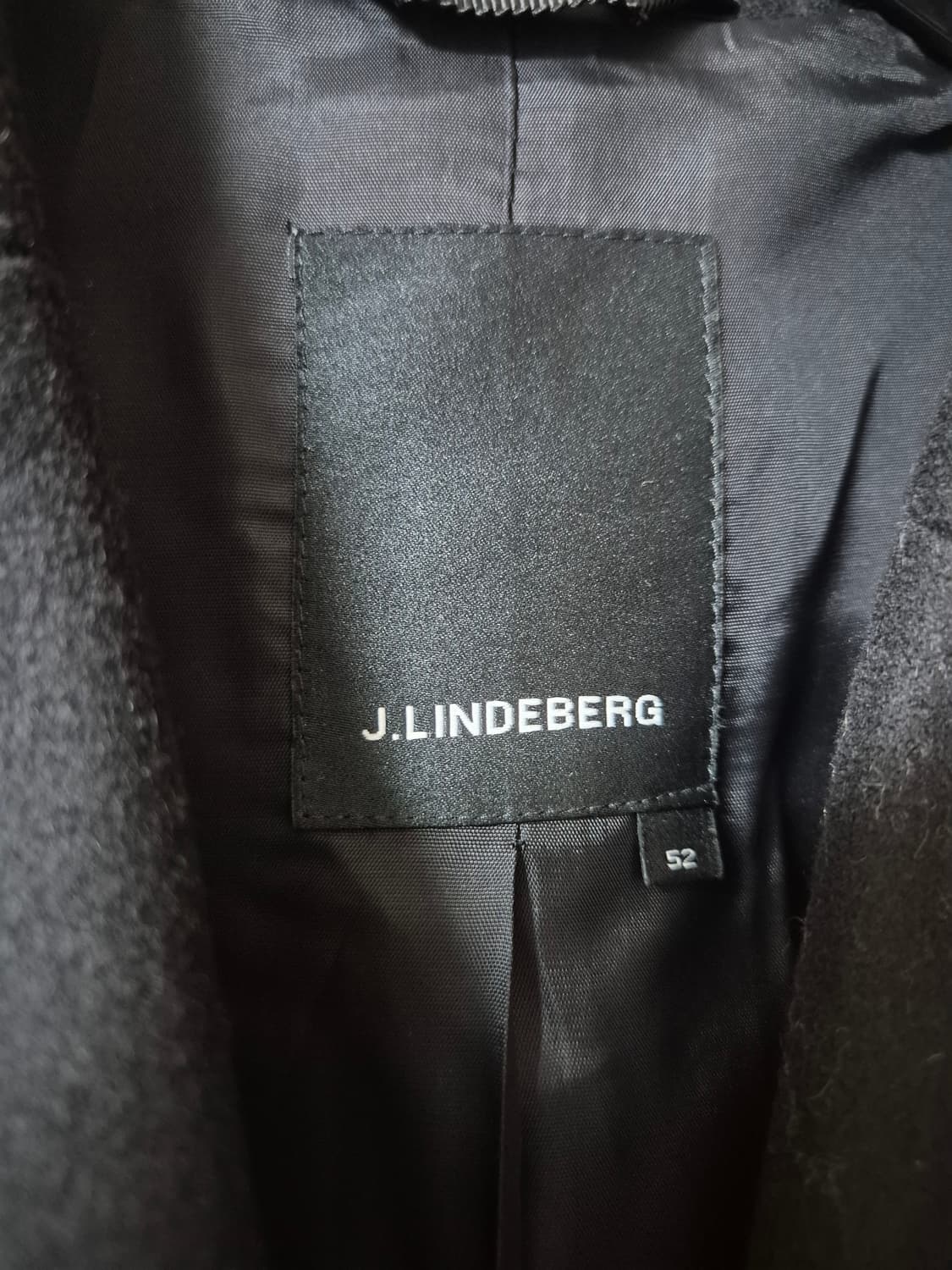 제이린드버그 최고급 울코트 남성코트 52 사이즈 블랙 상품이미지6