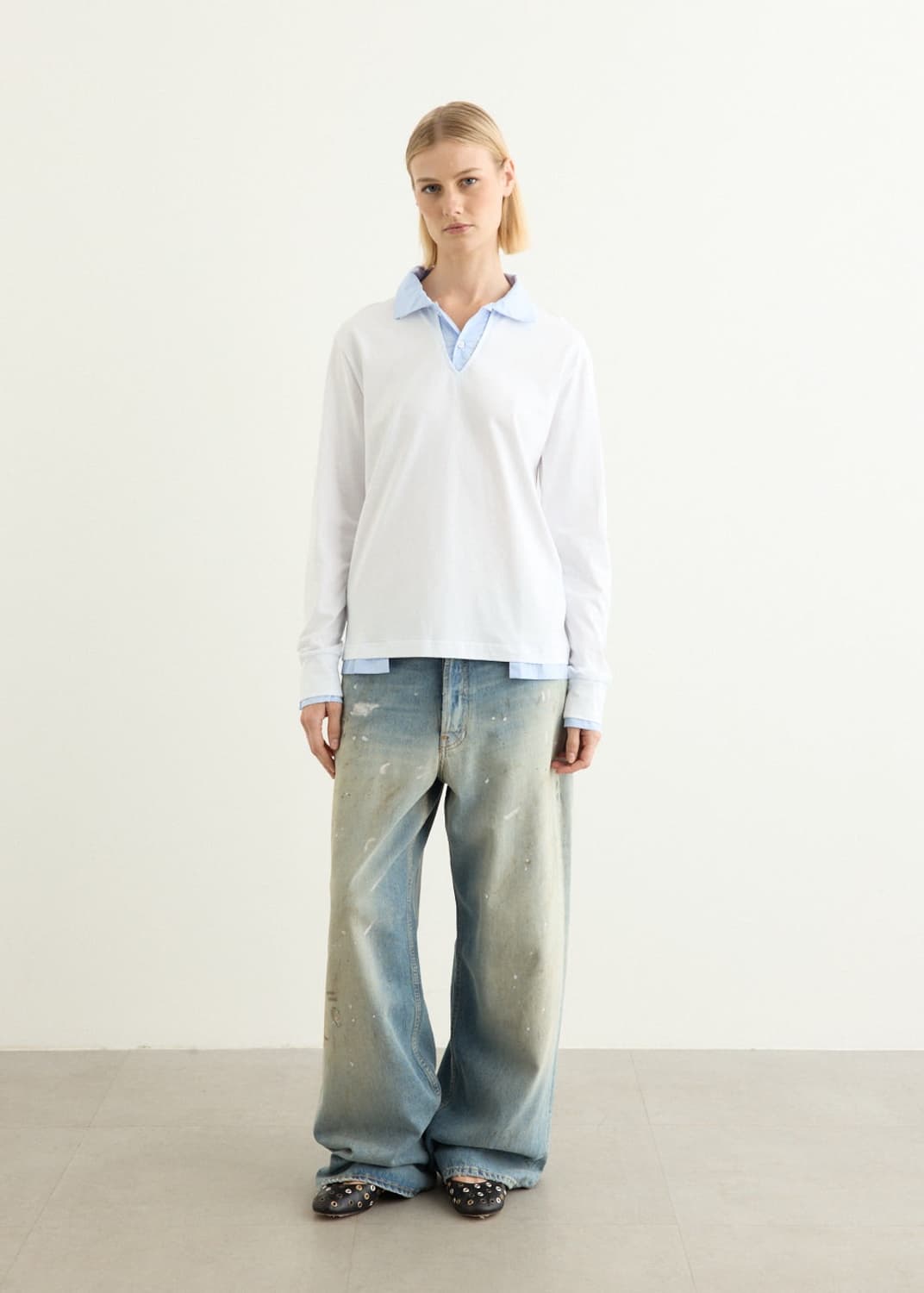 [S,M,L,XL]기마구아스 LUIS 폴로 티셔츠/화이트 상품이미지4