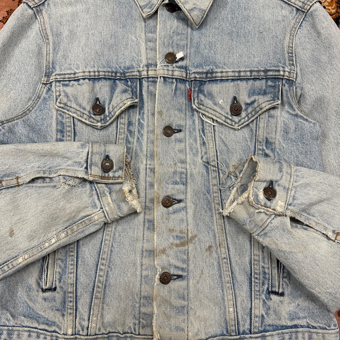 80s USA 리바이스 70505 데님 트러커 상품이미지9