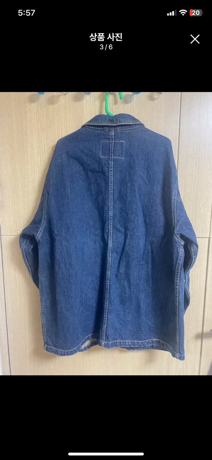 [OLD UNIQLO] 올드 유니클로 데님 커버올 M사이즈 상품이미지3