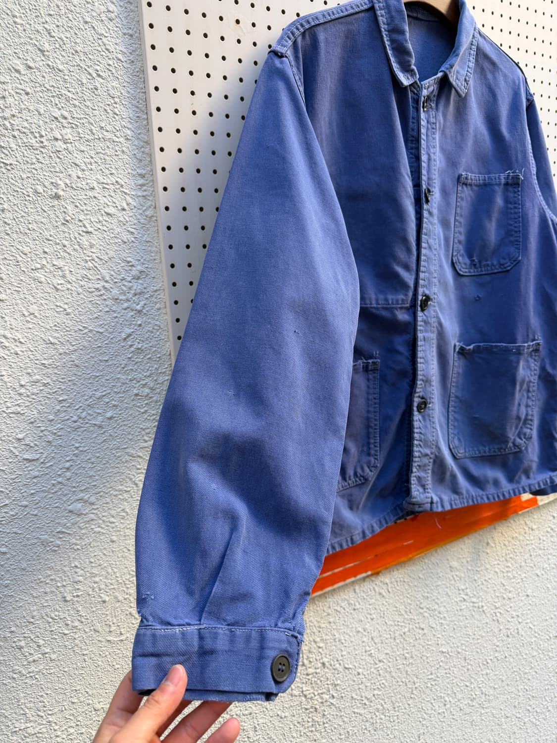 OLD VINTAGE FADED PURPLE BLUE 프렌치워크자켓 상품이미지7