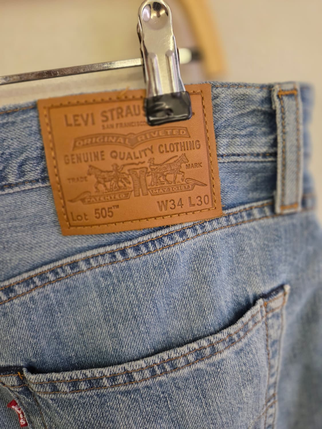 리바이스 505 청바지 빅E 프리미엄 상품이미지3