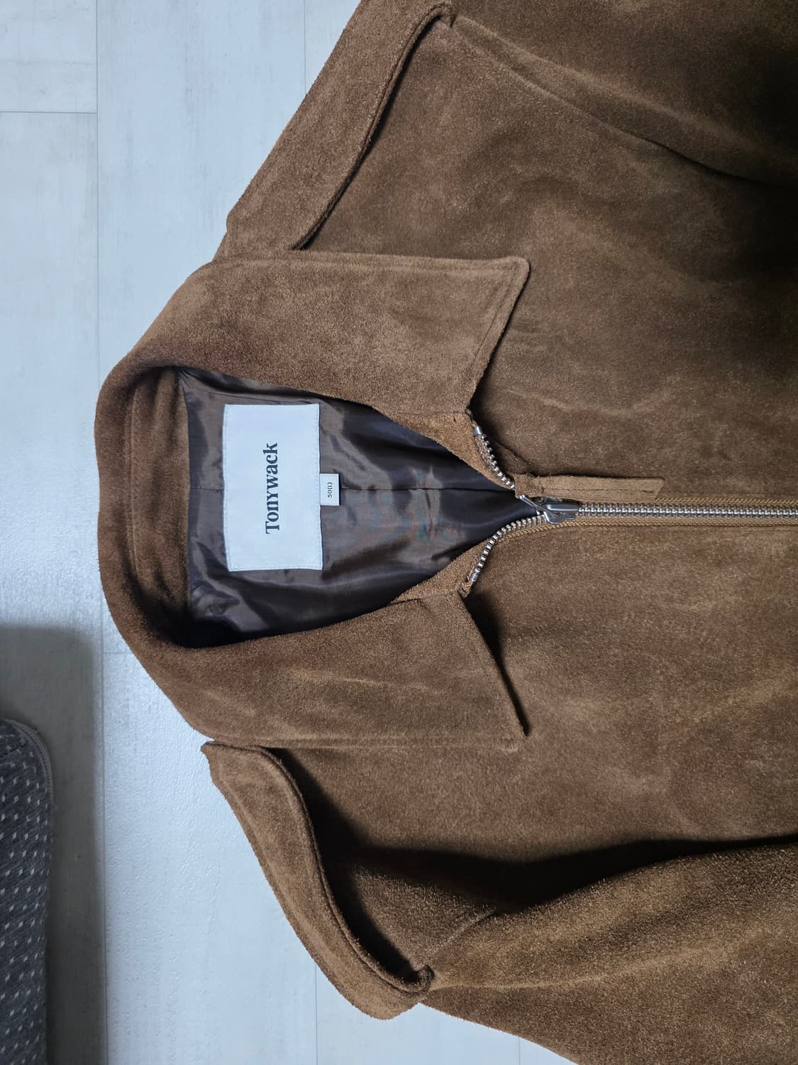 토니웩 견장 카우하이드 스웨이드 자켓 L 상품이미지2