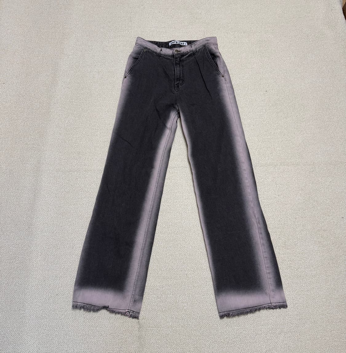 게이트리스 워싱 와이드 데님 팬츠 상품이미지2