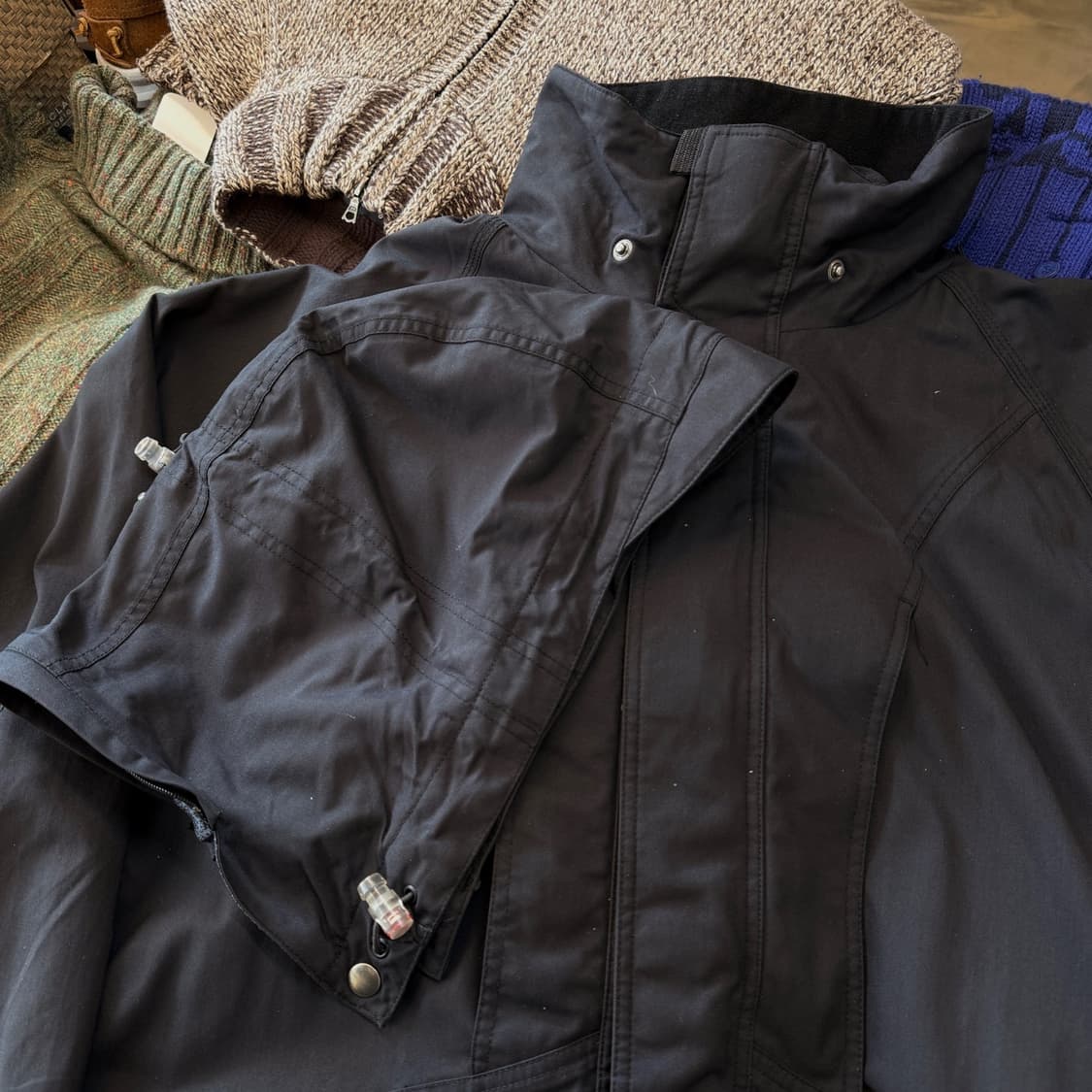 90 ~ 00S 오클리 2 IN1 핑거홀 베스트 후디 스포츠 자켓 L X 상품이미지7