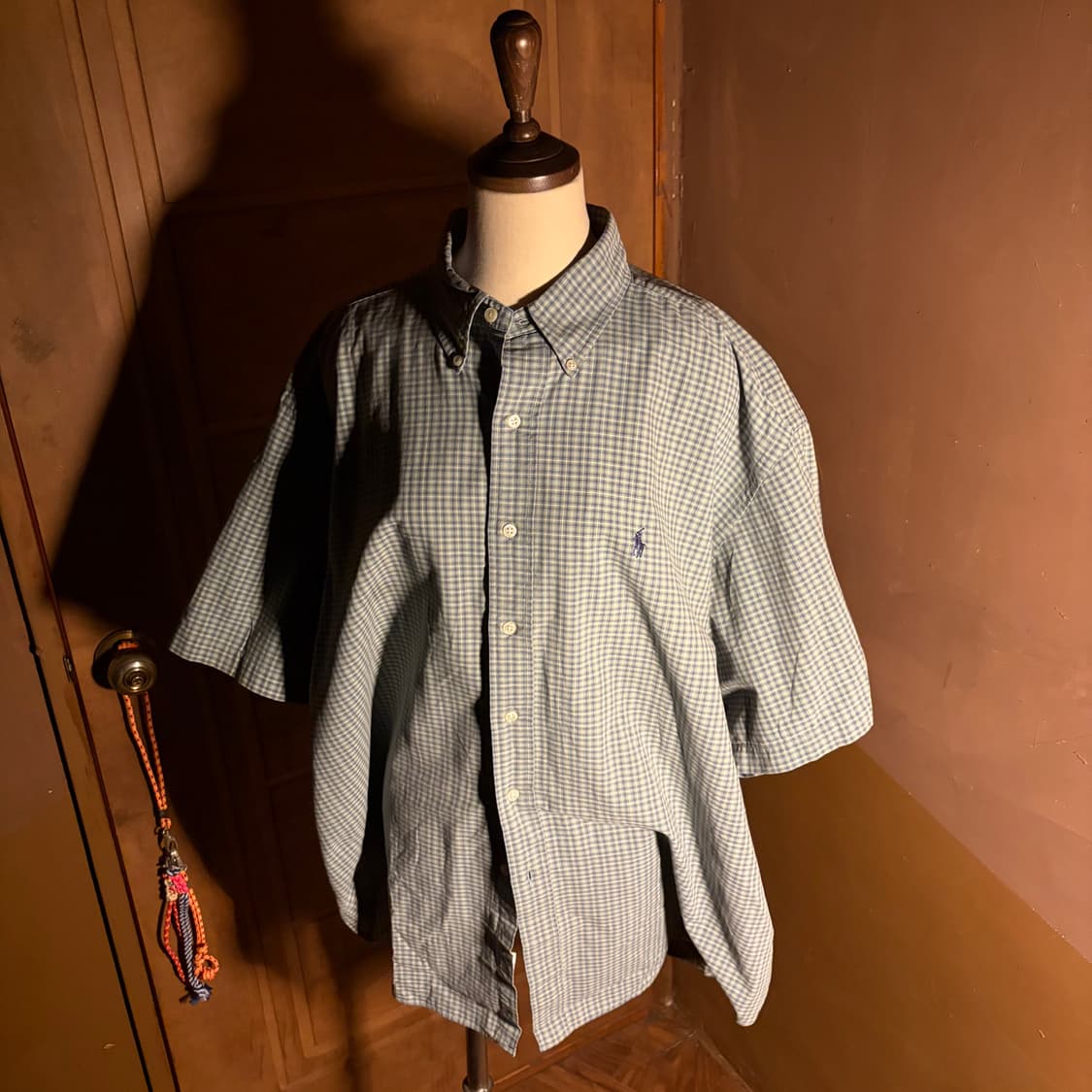 POLO RALPH LAUREN BLAKE BLUE CHECK SHIRT 상품이미지1