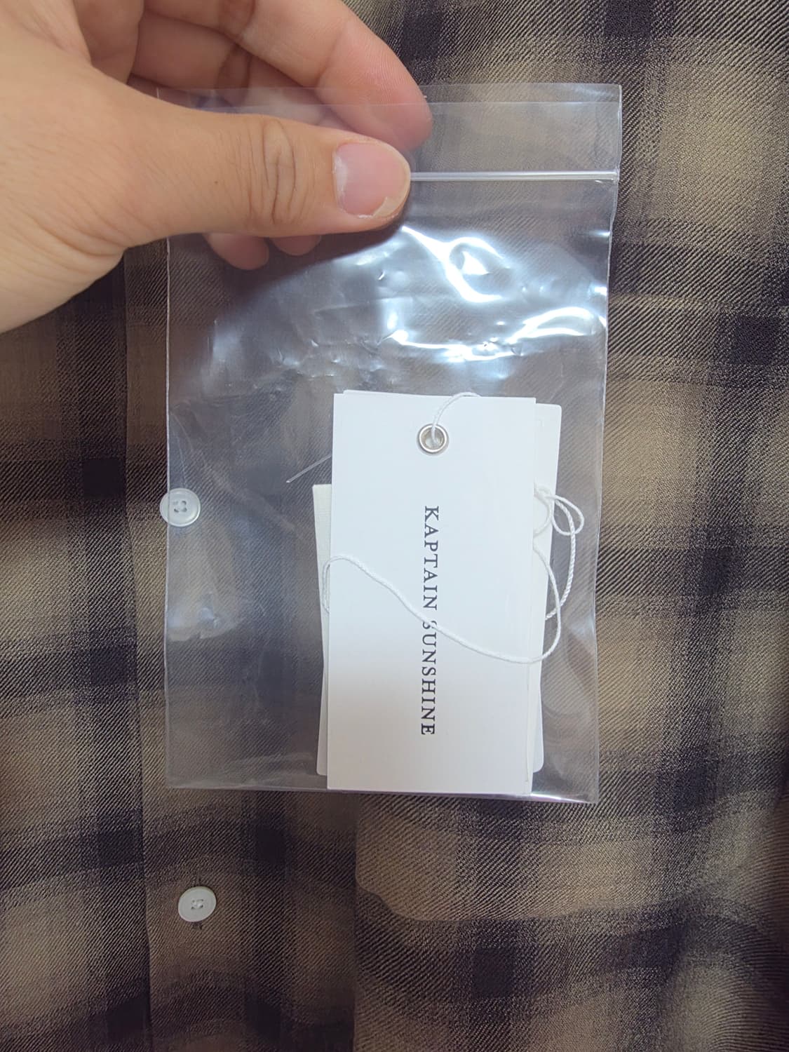 25FW 캡틴선샤인 울 옴브레 오픈칼라 셔츠 5사이즈(42) 상품이미지5