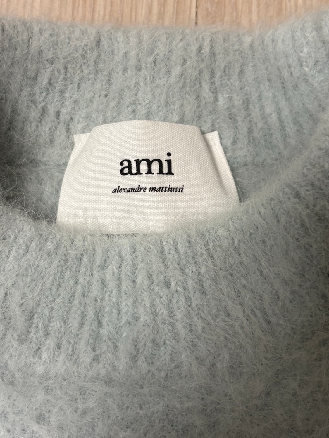 AMI 인타르시아 빅로고 니트 상품이미지4