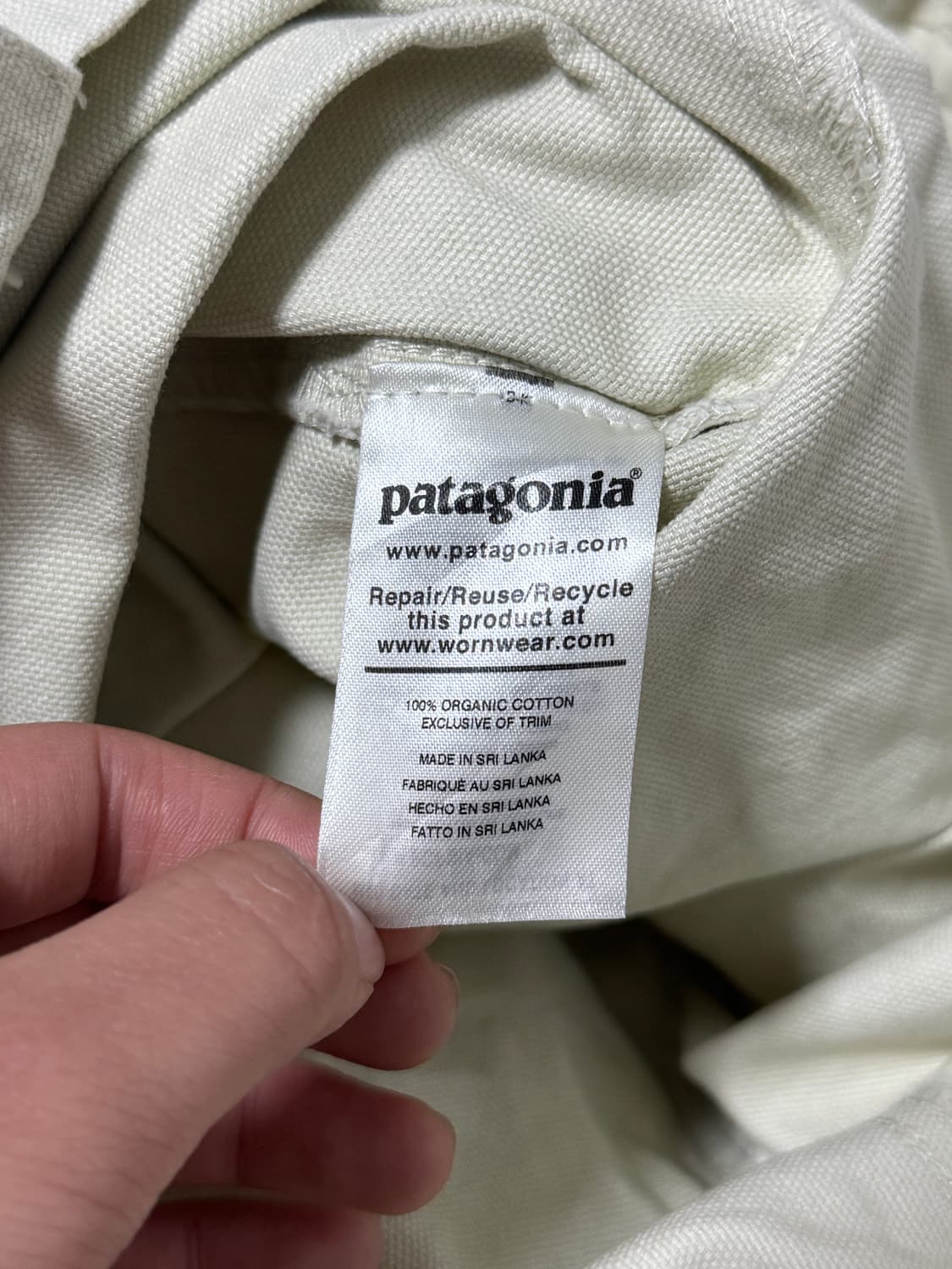 파타고니아 오가닉 코튼 캔버스 토트백 상품이미지5