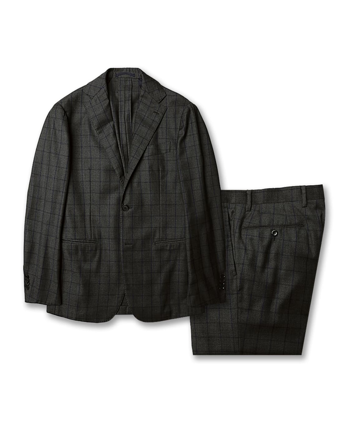 링자켓 [Ring Jacket] 블랙 라벨 울 체크 재팬 나폴리 수트 상품이미지1