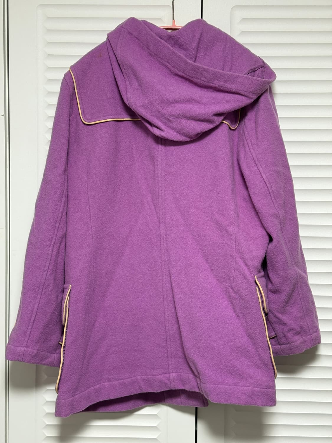 일본 빈티지 보라색 떡볶이 코트 상품이미지3