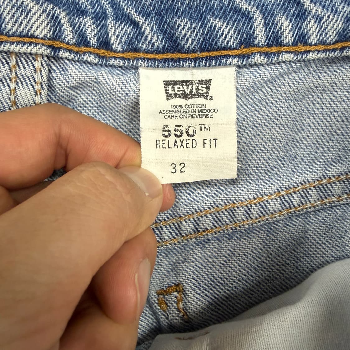 (30)90s 리바이스 오렌지탭 Levis550 데님 반바지 상품이미지4