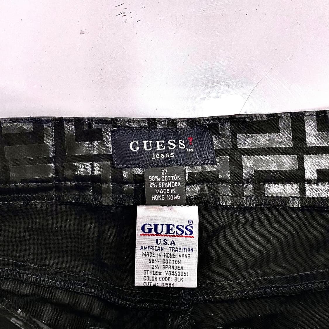 게스 진스 글래머 아카이브 지방시 오마쥬 코팅 진 팬츠 상품이미지8