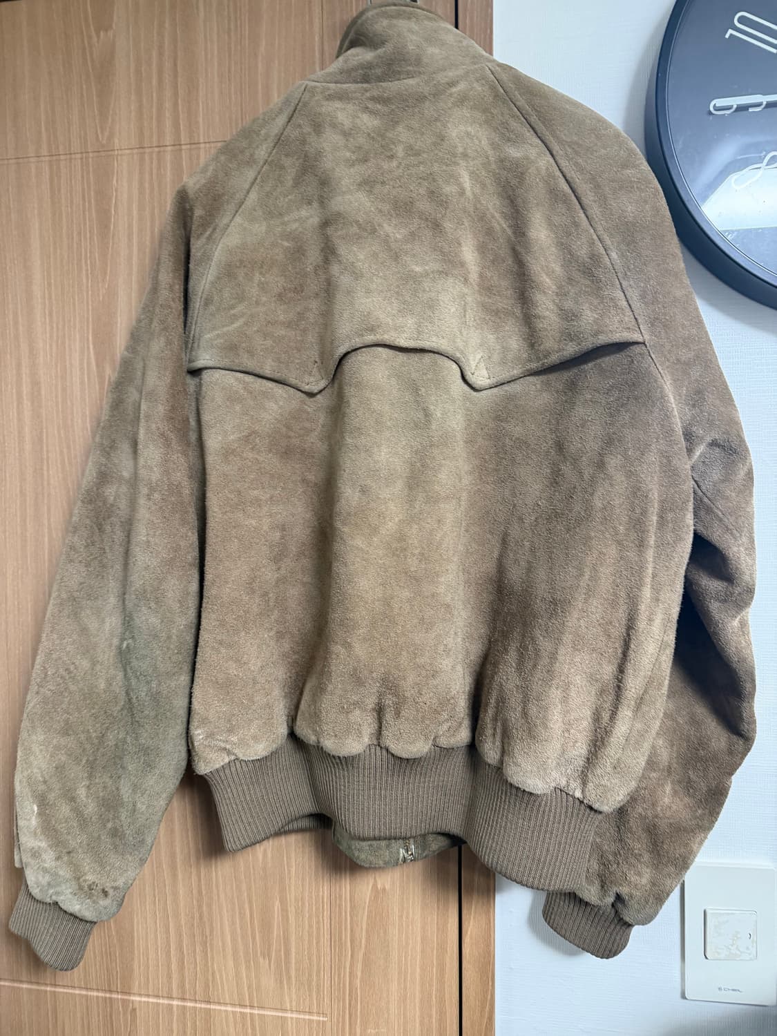 폴로 스웨리드 해링턴 자켓 m사이드 상품이미지2