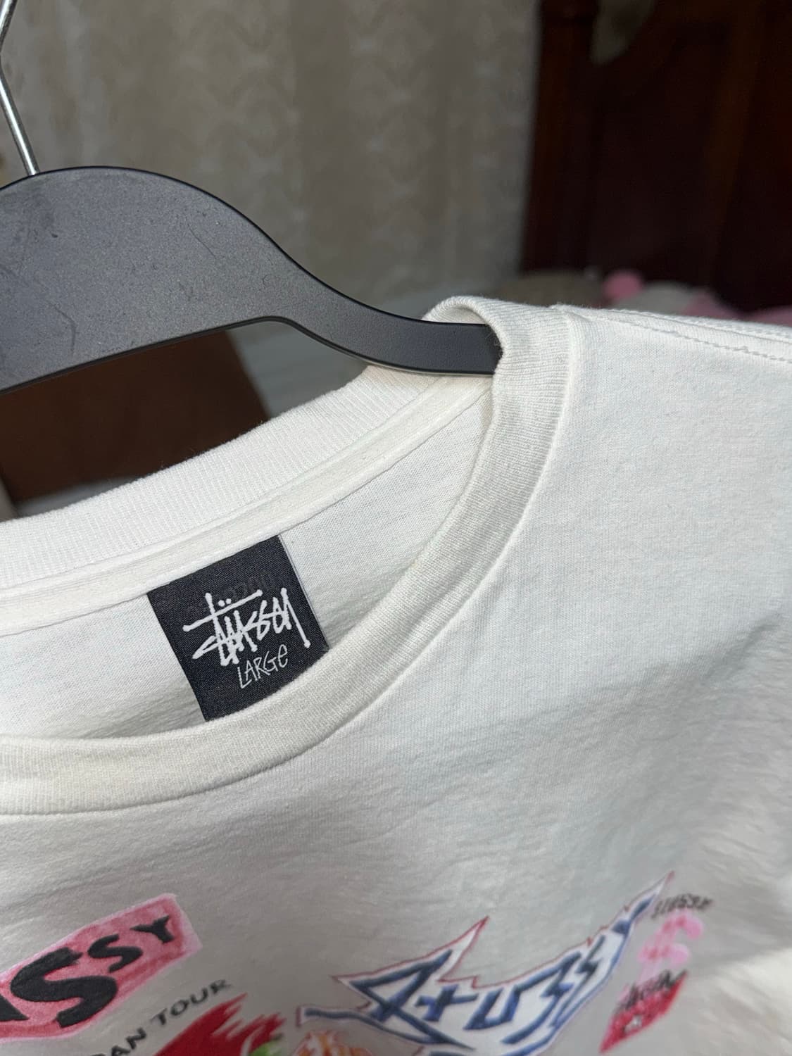 스투시 빈티지 레터링 프린팅 롱 슬리브 L 상품이미지2