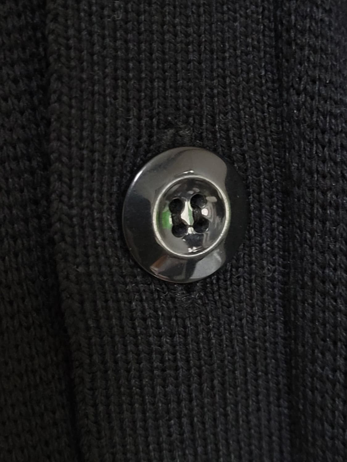 L 아미 블랙 스몰 하트자수 울 가디건 BFHK305 001 상품이미지5