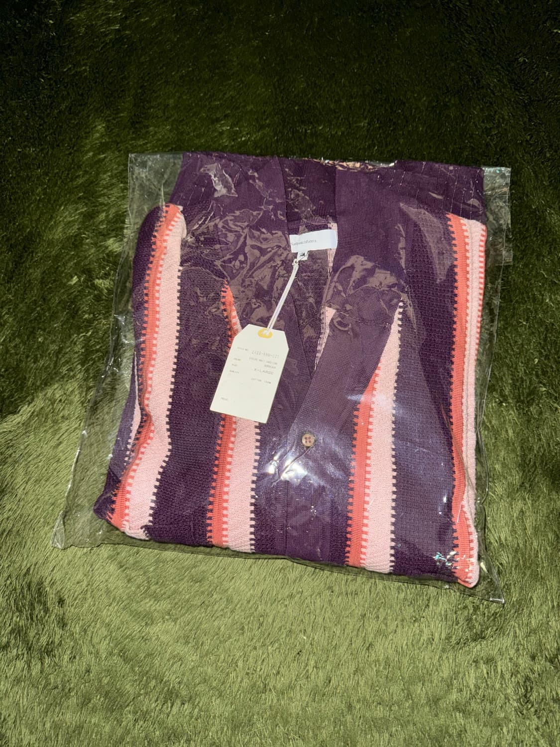 [XL] 사스콰치패브릭스 24SS 스트라이프 가디건 보르도 상품이미지10