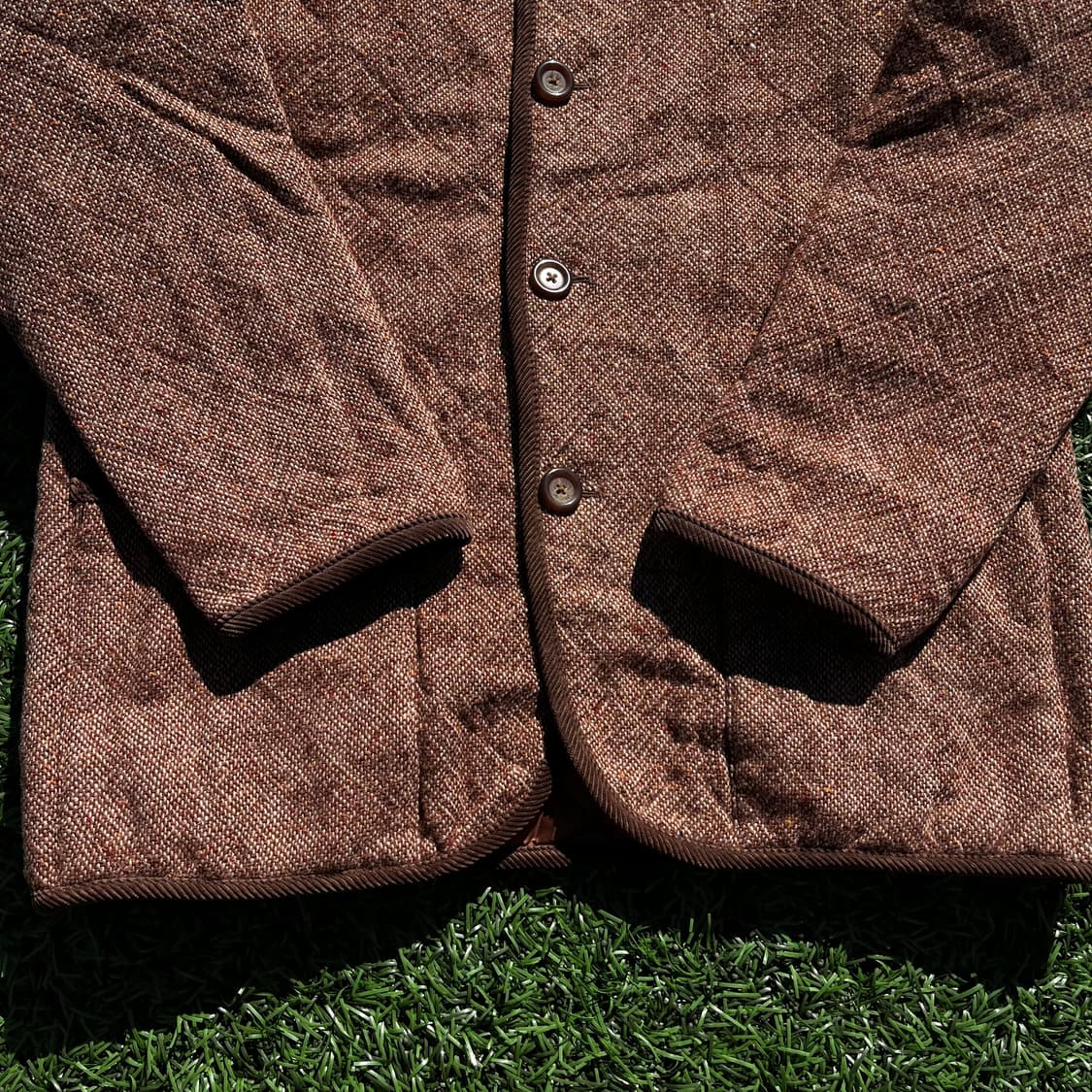 90s ANTI BALLISTIC 빈티지 헤링본 퀼팅자켓 (실측확인) 상품이미지4