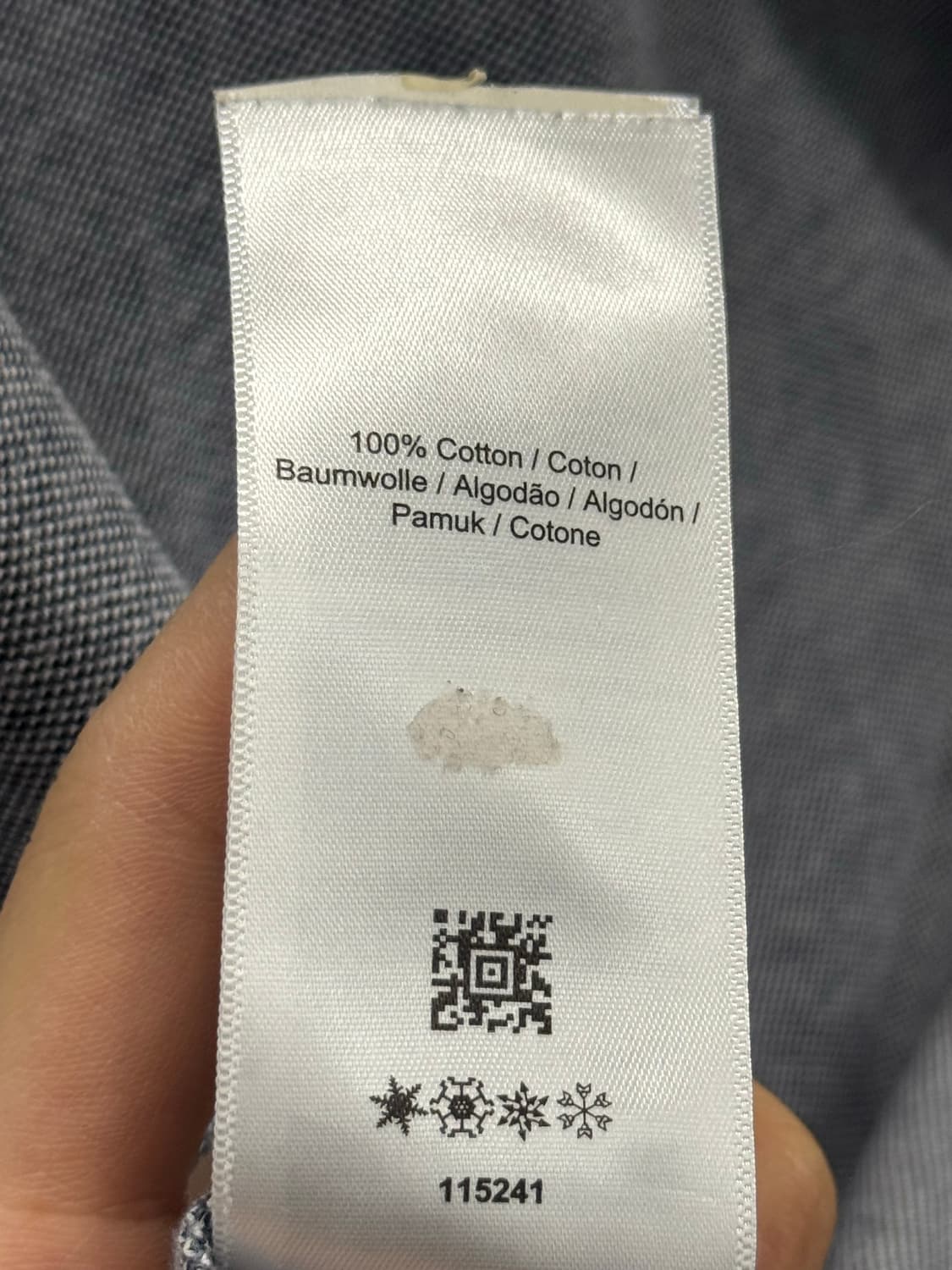 프레드페리 그린 카라 회색 반팔 티셔츠 M 상품이미지5