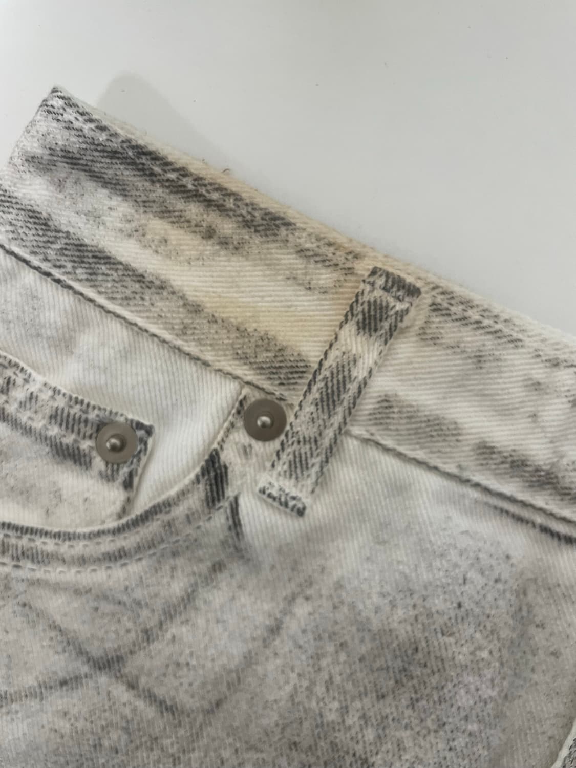 워싱 아웃 데님 미니스커트 상품이미지4