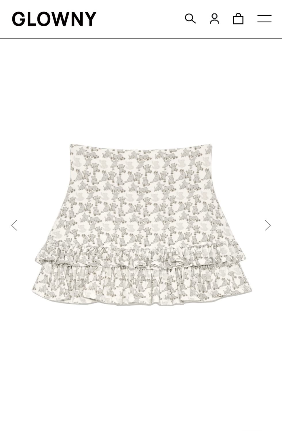 GLOWNY_ LULU RUFFLE MINI SKIRT 상품이미지2