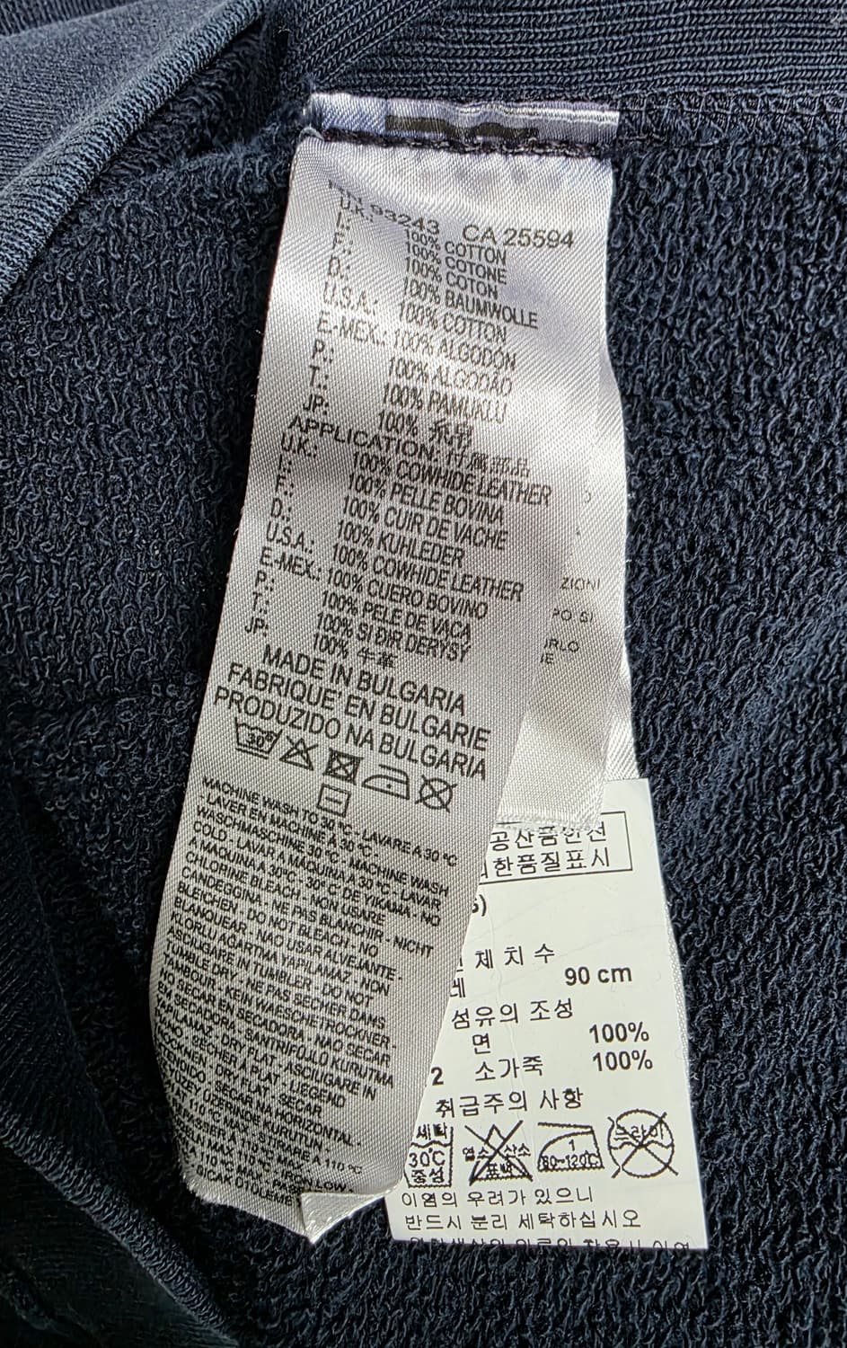 디젤 남성조끼 후드 베스트 S 스웻 워싱 슬리브리스 MN12 상품이미지4