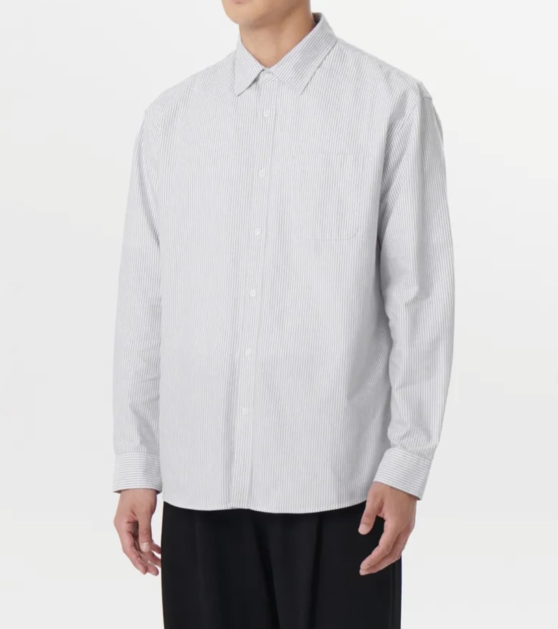 무탠다드 스트라이프 릴렉스핏 옥스포드셔츠 M 상품이미지1