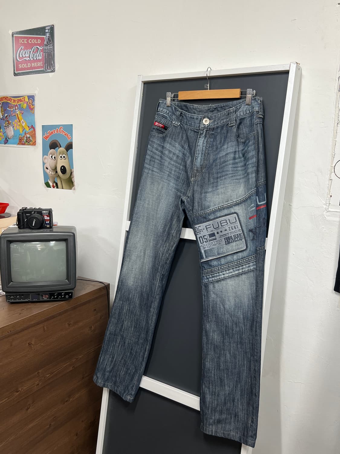 후부 올드스쿨 빈티지 데님 팬츠 상품이미지1