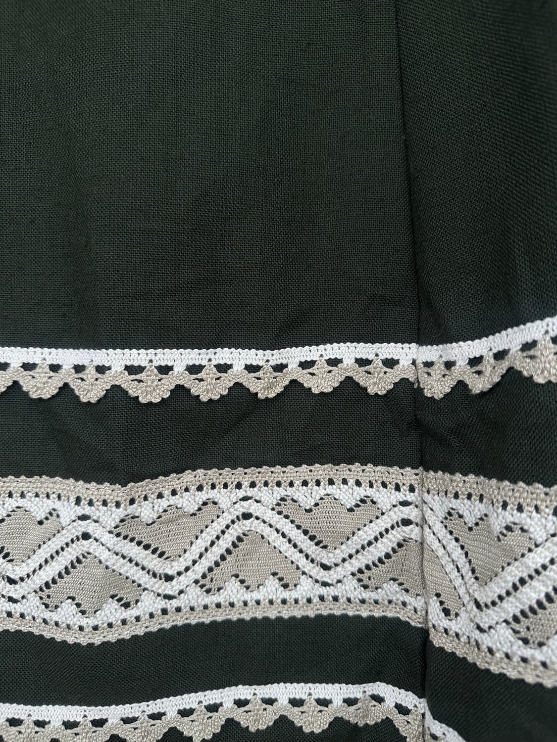 딥그린 레이스 스커트 상품이미지4