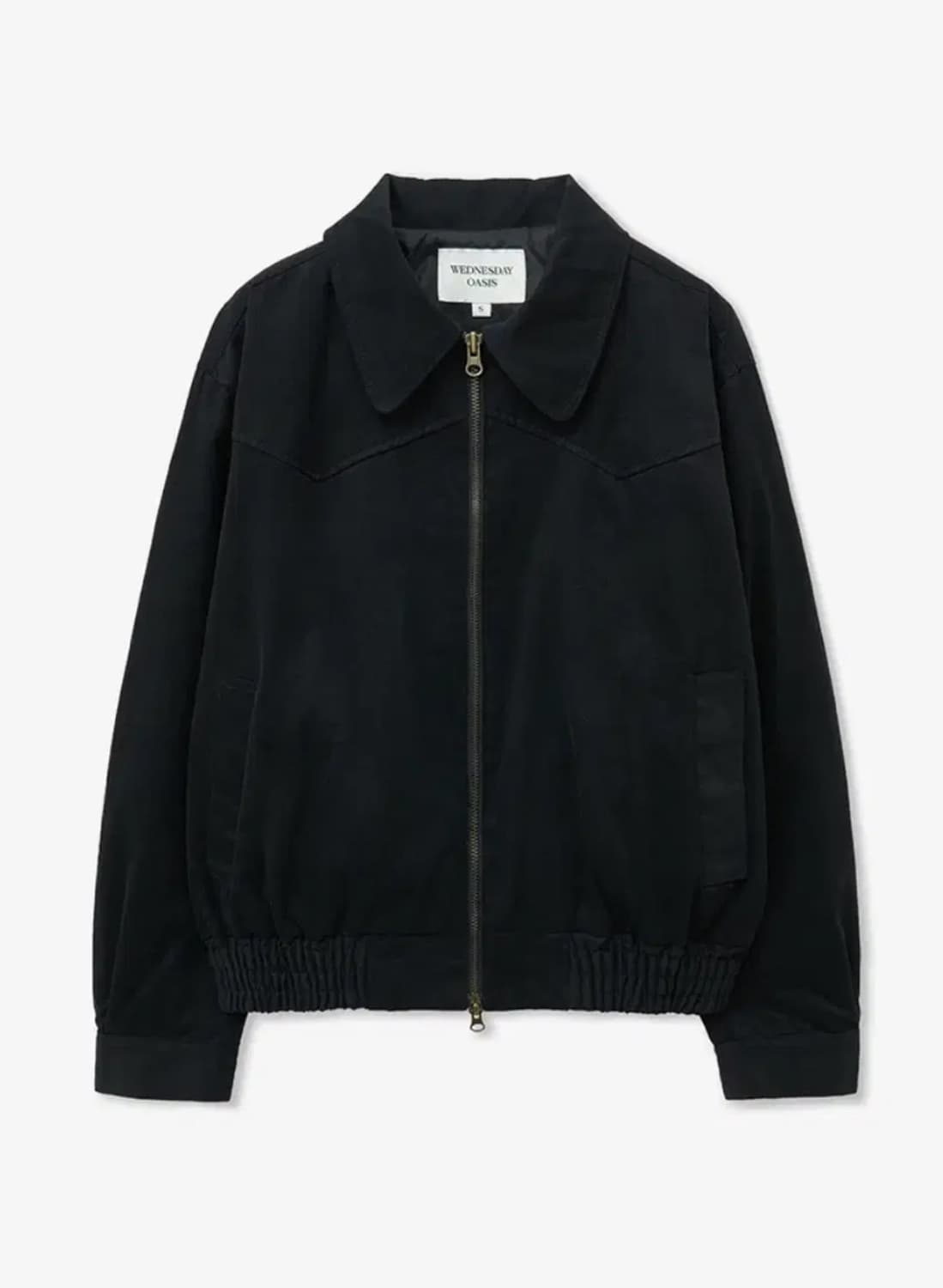 새상품) 웬즈데이오아이스 Western Trucker Jacket 블랙 상품이미지2