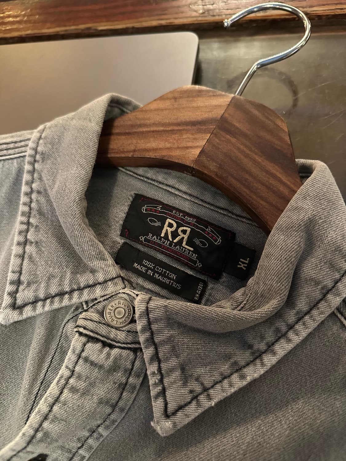 90s 빈티지 더블알엘 RRL 데님 셔츠 상품이미지6