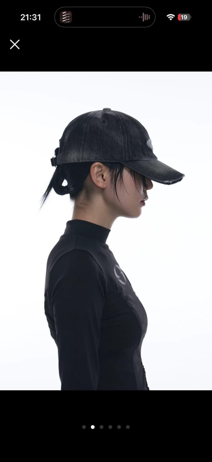 그레일즈 데님 볼캡 로고 모자 블랙 검정 상품이미지2