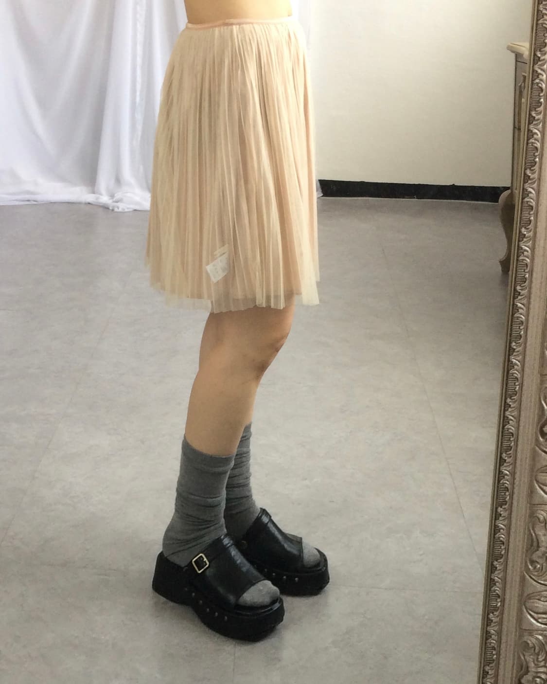 reversible Pleats skirt 상품이미지4