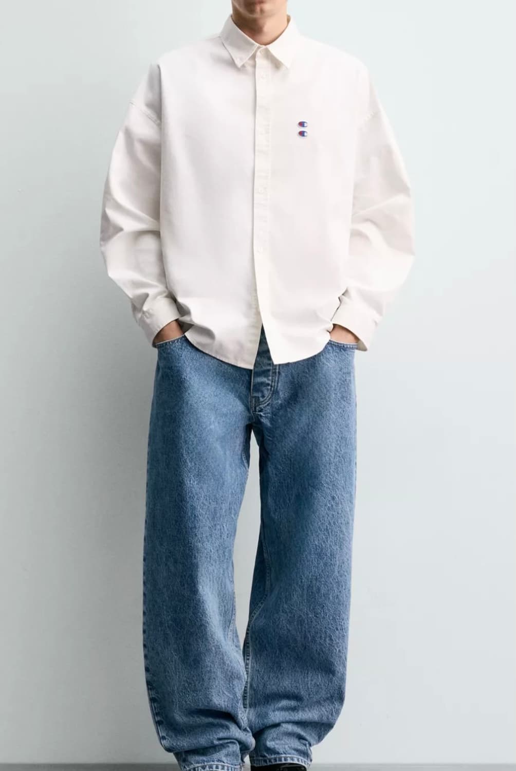 (EU36)자라x챔피온 루즈 테이퍼드 진 상품이미지3