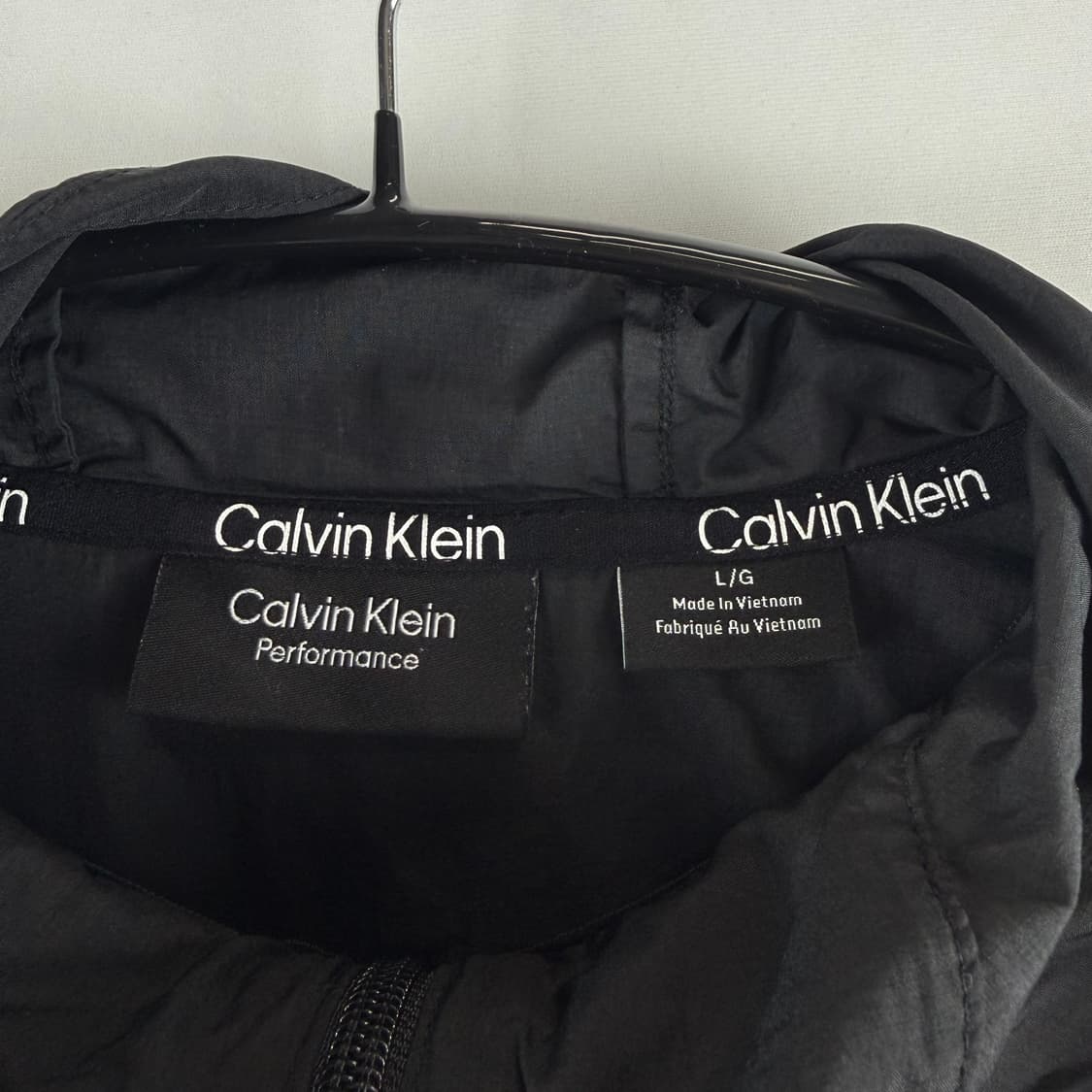 (무료배송)L) 켈빈클라인 퍼포먼스 우븐 자켓 블랙 상품이미지3