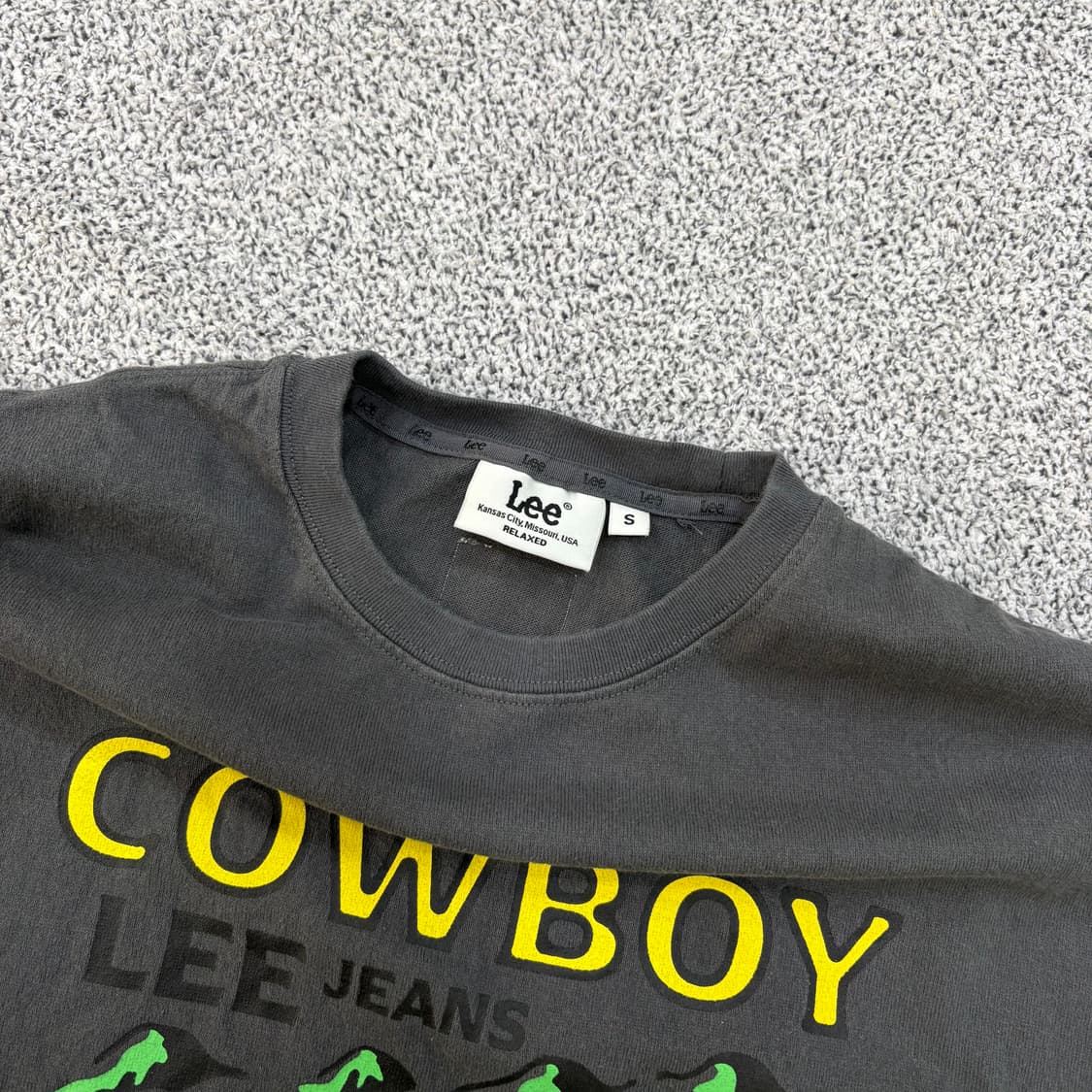 S 리 LEE 반팔티 카우보이 리 그래픽 0310J 상품이미지2
