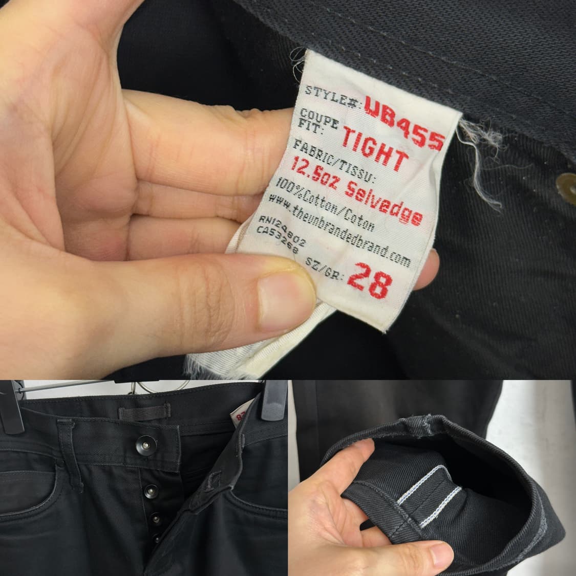 The Unbranded Brand 12.5oz Black Selvedg 상품이미지9