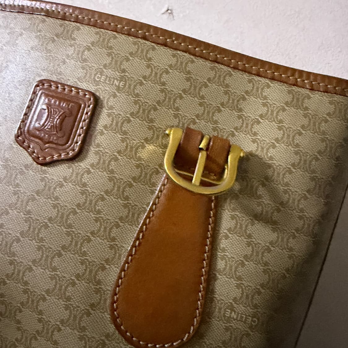 빈티지 셀린느 마카담 버킷 토트&숄더백 상품이미지10