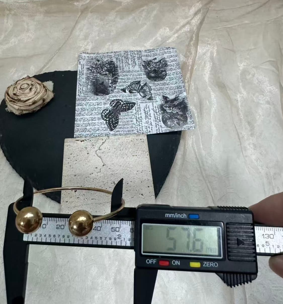 빈티지 메탈볼 오픈 팔찌 상품이미지2