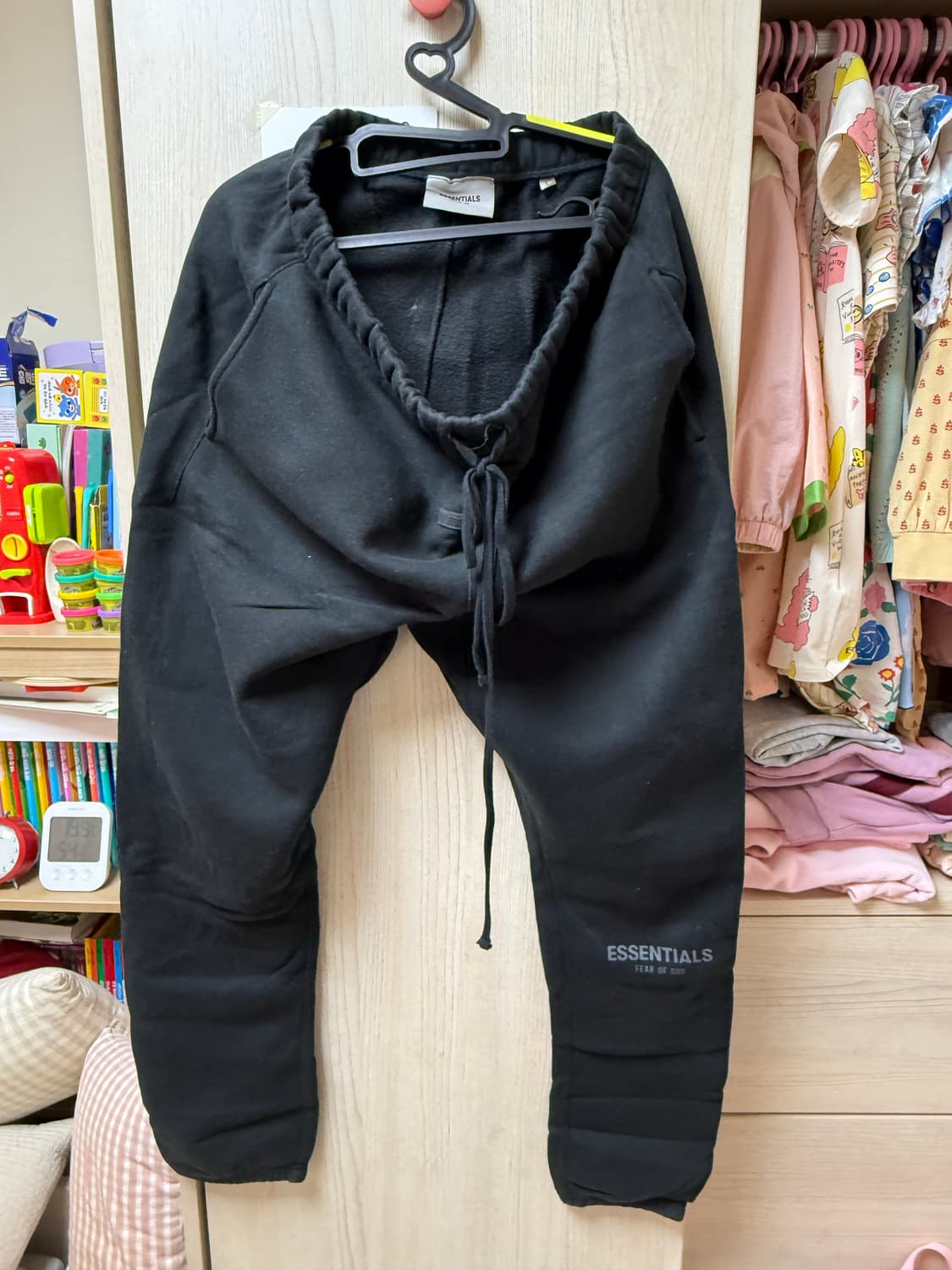 피어오브갓 에센셜 스웨트팬츠 블랙 L 상품이미지1