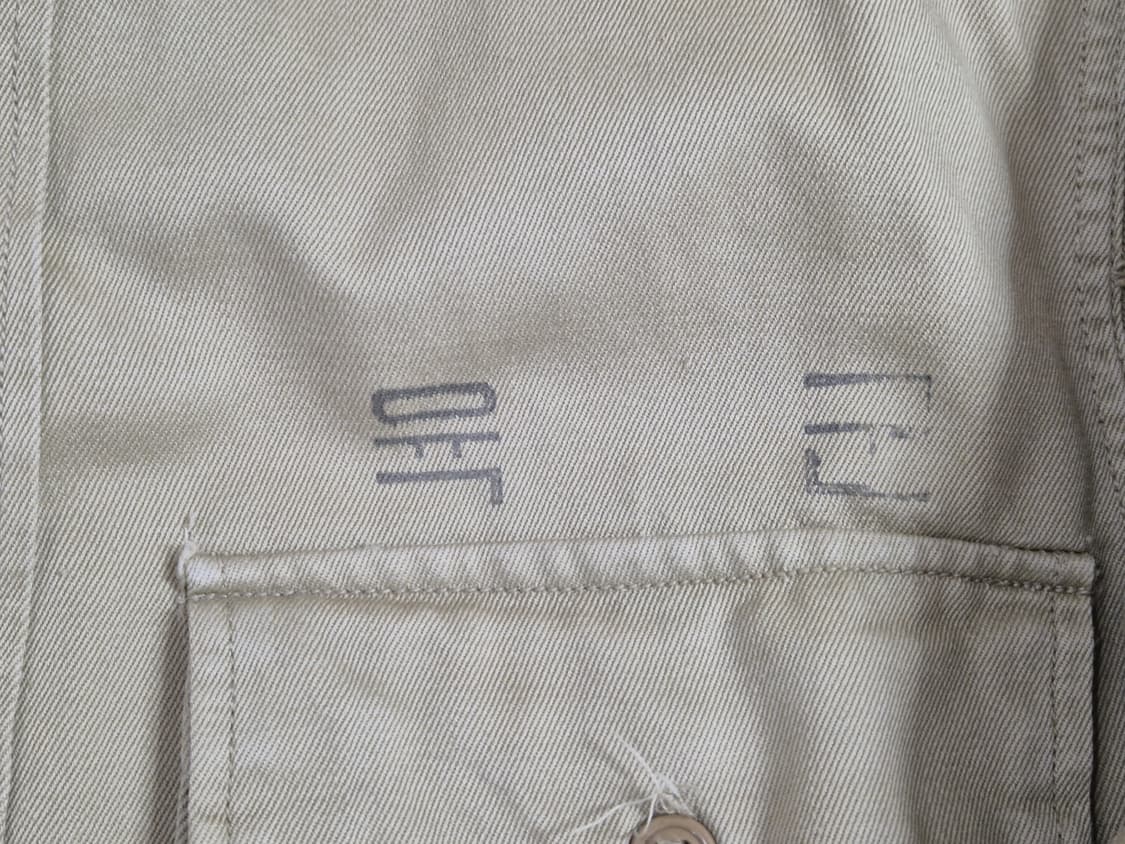 육군 구형 십자성부대 경리 정복 전투복 상의 카키 긴팔 셔츠 (S) 상품이미지9