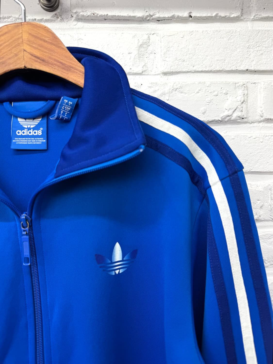 아디다스 화이트블루 트랙탑 져지 상품이미지4