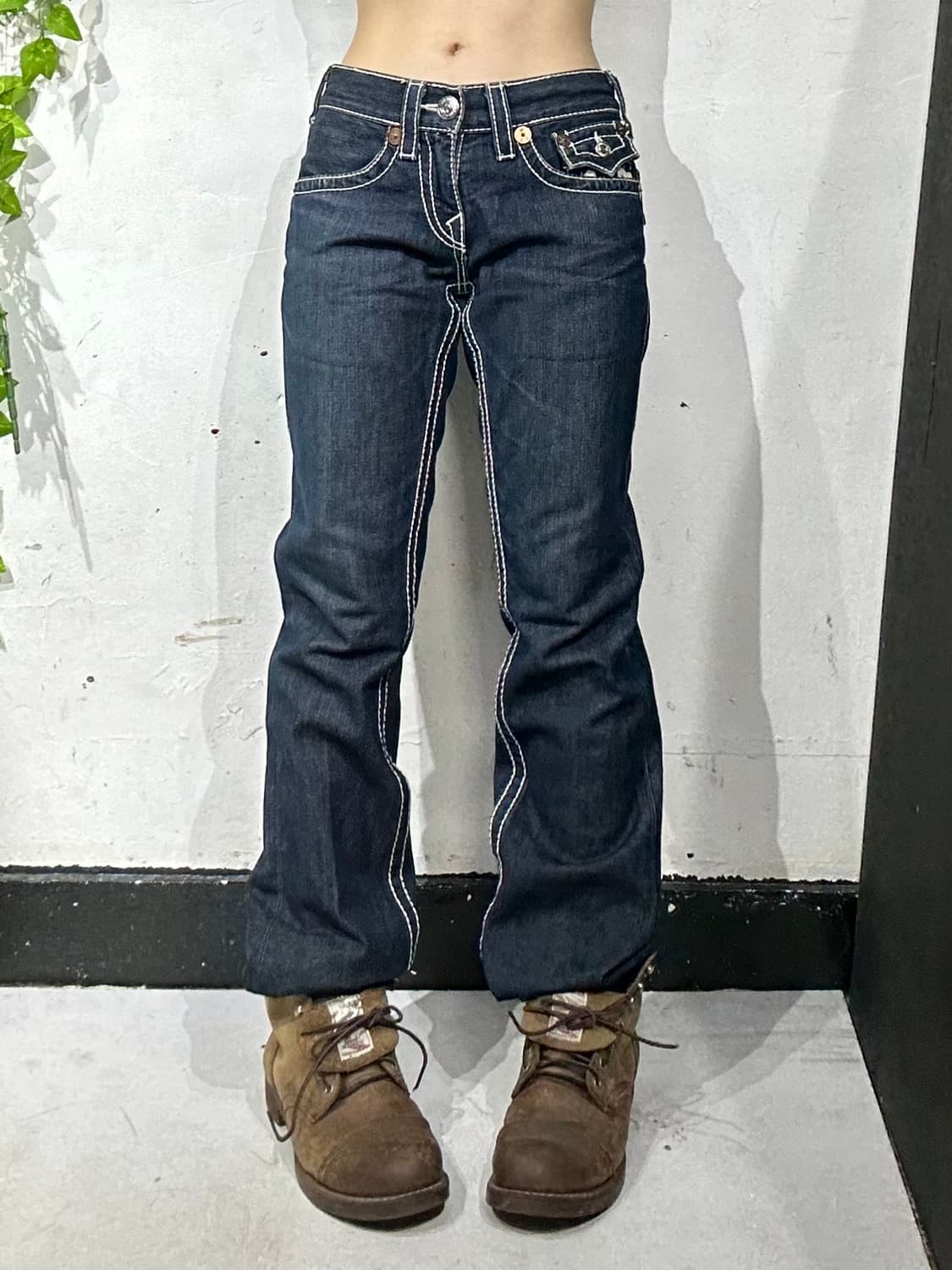 트루 릴리전 Rainbow Ricky 스티치 자수 데님 팬츠 청바지  상품이미지3