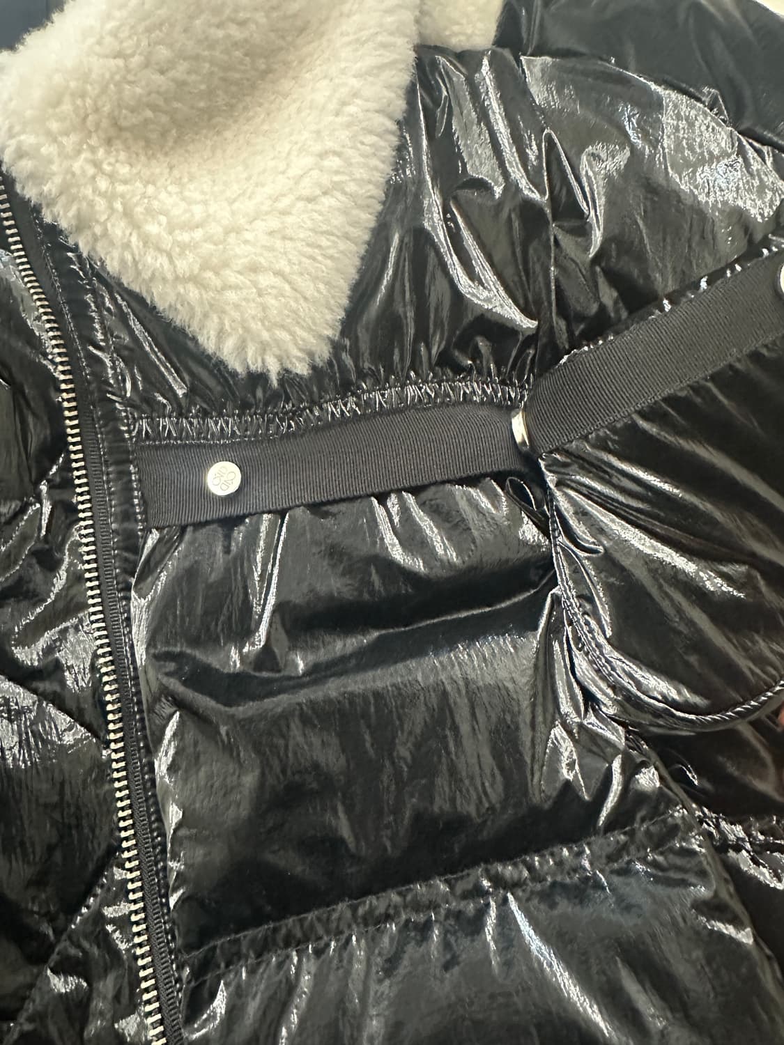 오즈세컨 블랙 숏패딩 상품이미지6