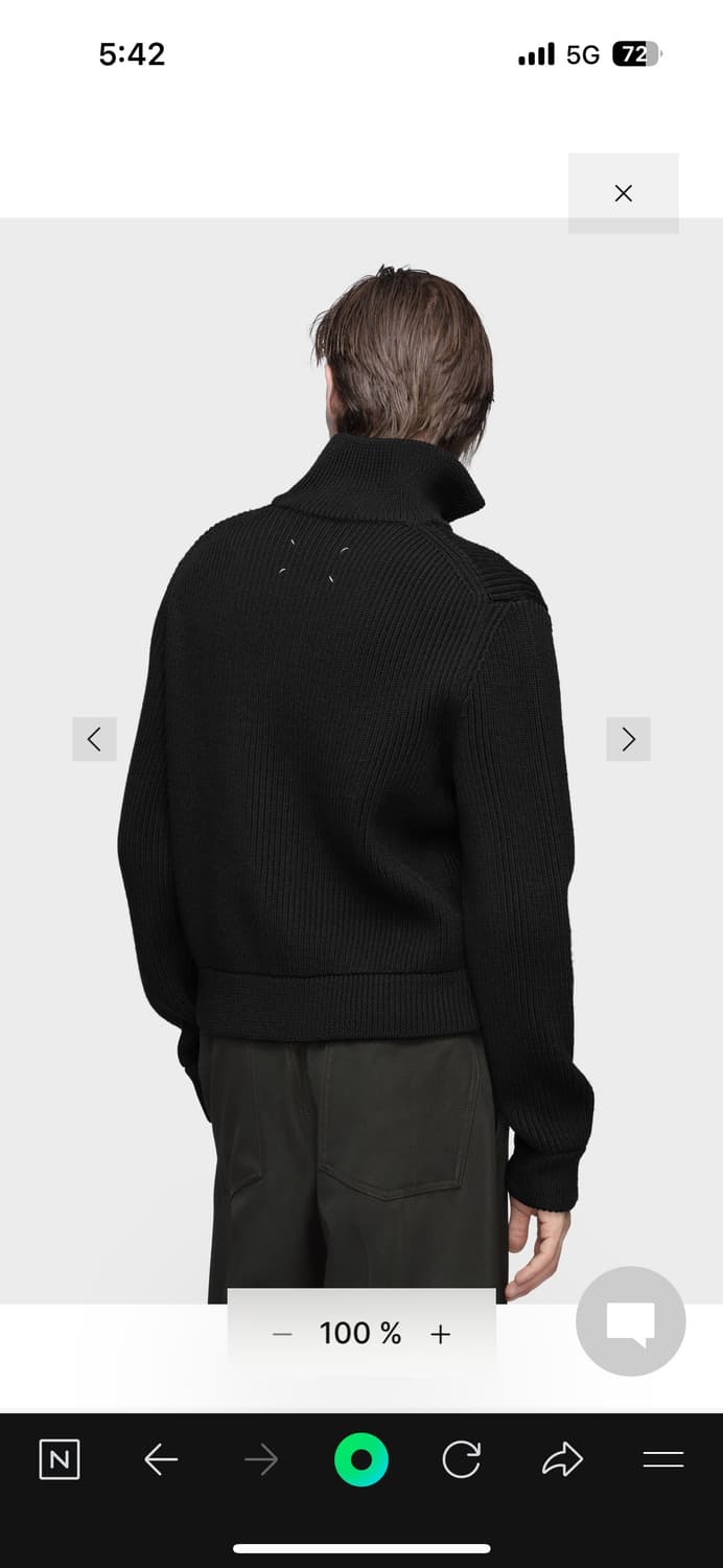 마르지엘라 울 니트 재킷 L사이즈 상품이미지3