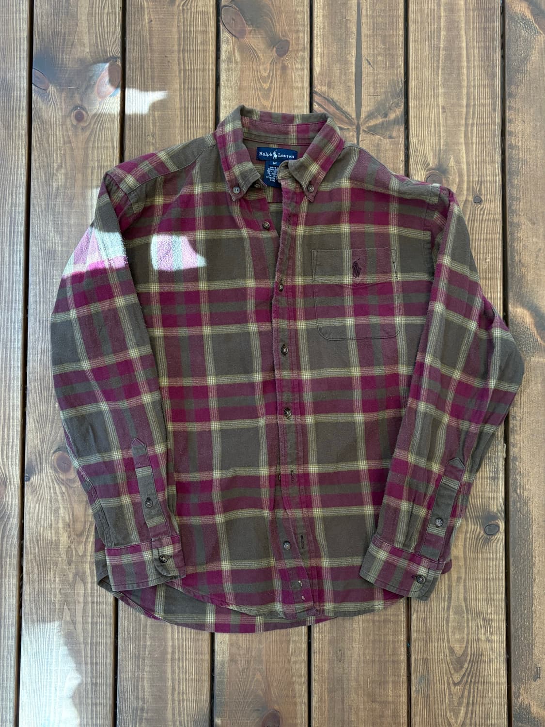 폴로 레드 체크 셔츠 상품이미지4